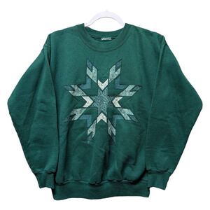 90s Quilted Snowflake Granny Sweatshirt